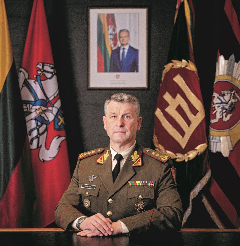 Lietuvos kariuomenės vado sveikinimo kalba Vilniaus Katedros aikštėje 
