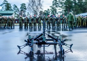 Soldiers of the NATO enhanced Forward Presence Battalion Battle Group Lithuania nearing the end... - 2
