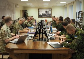 Representatives of Land Force headquarters of the three Baltic states and the United Kingdom... - 1