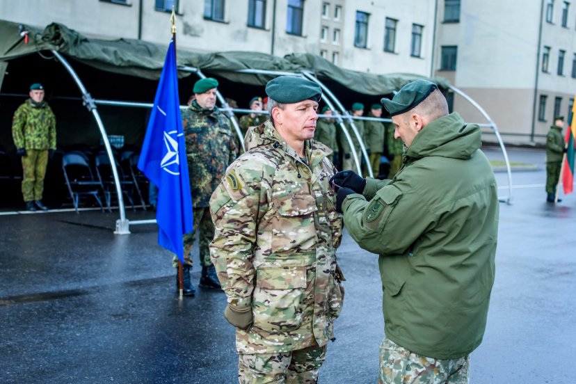 Soldiers of the NATO enhanced Forward Presence Battalion Battle Group Lithuania nearing the end...