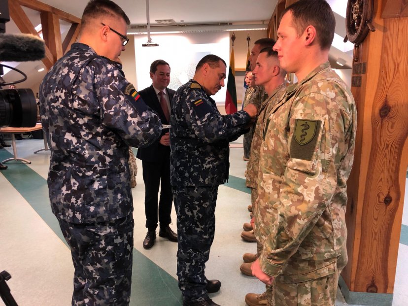 Lithuanians' service protecting a WFP ship in the Indian Ocean was outstanding