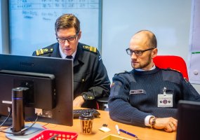 Lithuanian Navy personnel are training at a MARCOM exercise - 2