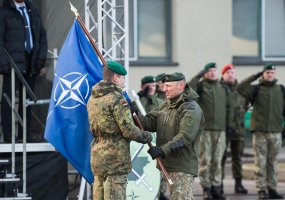 7th rotation of the NATO enhanced Forward Presence Battalion Battle Group begins service in... - 1