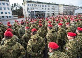 7th rotation of the NATO enhanced Forward Presence Battalion Battle Group begins service in... - 3