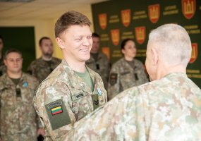 Lithuanian soldiers decorated after service in Iraq at the Defence Staff of the Lithuanian Armed... - 4