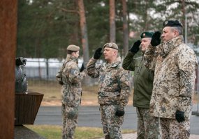 Kariuomenės vado vizitas Latvijoje - 2