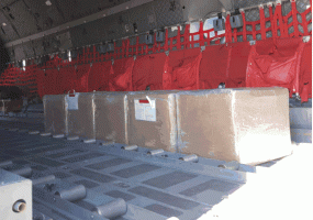 Spartan transport aircraft of the Lithuanian Air Force brought materials for coronavirus tests... - 1