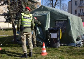 Lithuanian Armed Forces Military Police officers support the Lithuanian police with patrols in... - 1