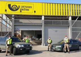 Lithuanian Armed Forces Military Police officers support the Lithuanian police with patrols in... - 2