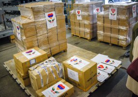 Spartan cargo aircraft of the Lithuanian Air Force takes humanitarian assistance to Armenia,... - 1