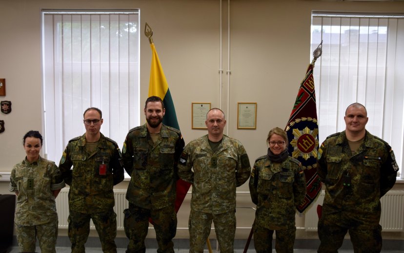 Karo policijos štabe lankėsi NATO priešakinių pajėgų bataliono karo policijos Provost maršalas
