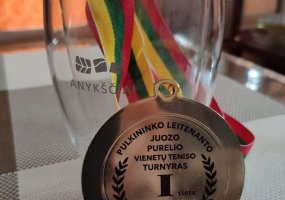 Lietuvos kariuomenės lauko teniso turnyre trečiąkart nugalėtojo vardą iškovojo Depų tarnybos karys  - 2