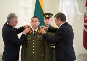President bestowed the rank of general on two officers  - 2