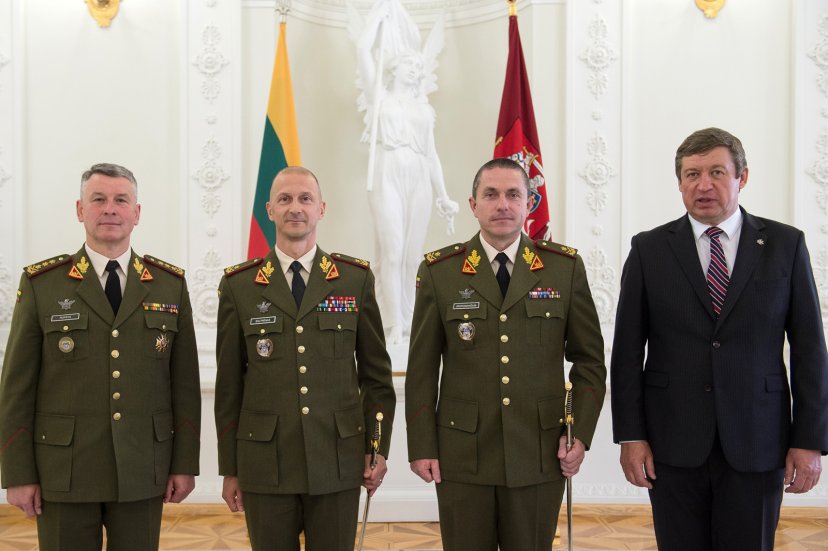 President bestowed the rank of general on two officers 