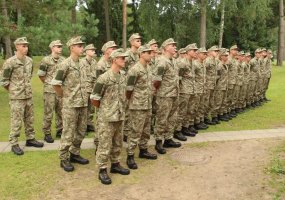 Pusseptinto šimto NPPKT karių pradeda mokytis karybos pagrindų Lietuvos kariuomenėje - 2