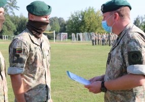Beveik 200 Kunigaikščio Margirio pėstininkų bataliono karių baigė 9 mėnesių tarnybą - 5