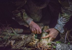 Jaunieji Gedimino štabo bataliono kariai dalyvavo išgyvenimo pratybose - 4