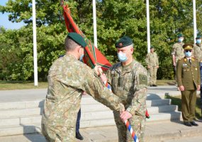 Lietuvos kariuomenės Mokymo ir doktrinų valdyboje –  kovinės vėliavos perdavimo ceremonija - 3
