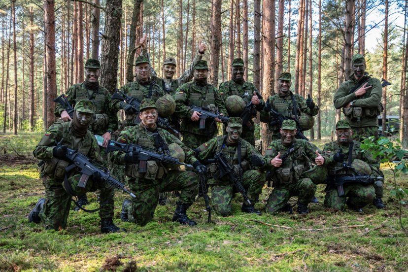 Pirmosios parengtojo rezervo karių pratybos Juozo Vitkaus inžinerijos batalione 