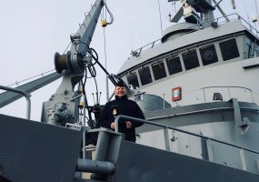 NATO laivų grupėje budintis laivas N42 "Jotvingis" trumpam prisišvartavo savo uoste - 1