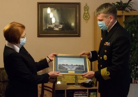 Karinių jūrų pajėgos  bendradarbiaus su Klaipėdos jūrų kadetų mokykla - 1