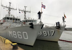 NATO laivų grupė po išminavimo operacijos lankosi Klaipėdoje  - 3