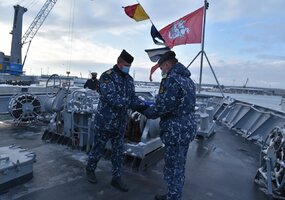 Sėkmingai atlikta užduotis – vadovavimą NATO laivų grupei Lietuva perduoda Nyderlandams - 1