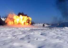 Pirmosios sprogdinimo pratybos – įveiktas jaunųjų karių iššūkis - 1