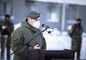 Rukloje – NATO Priešakinių pajėgų kovinės grupės Lietuvoje vadovybės pasikeitimas - 7