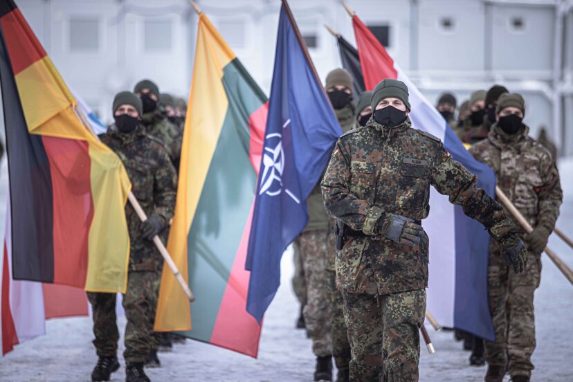 Rukloje – NATO Priešakinių pajėgų kovinės grupės Lietuvoje vadovybės pasikeitimas