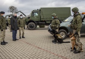 Krašto apsaugos ministro Arvydo Anušausko vizitas Inžinerijos batalione - 3