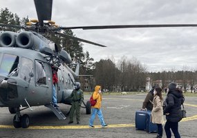 Karinių oro pajėgų sraigtasparnis atliko sėkmingą organų pergabenimo operaciją - 1
