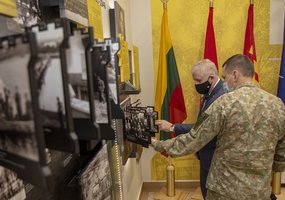 Krašto apsaugos ministro Arvydo Anušausko vizitas Inžinerijos batalione - 1