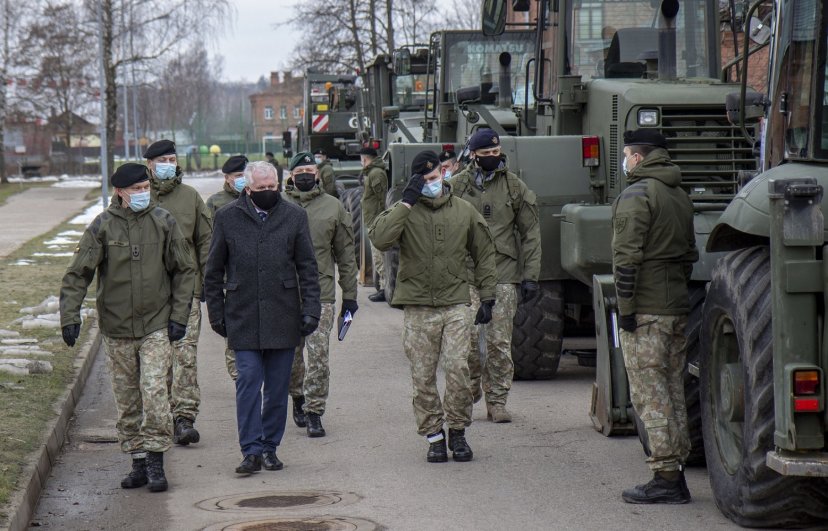 Krašto apsaugos ministro Arvydo Anušausko vizitas Inžinerijos batalione