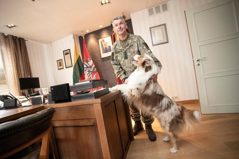 Šuns diena paminėta ir Lietuvos kariuomenėje