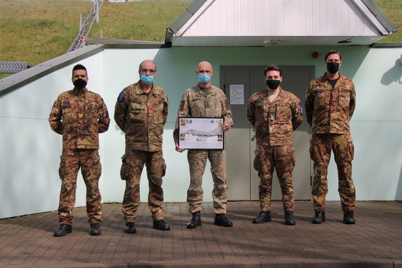 Išlydėta Italijos Karinių oro pajėgų Valdymo ir pranešimo centro karių pamaina