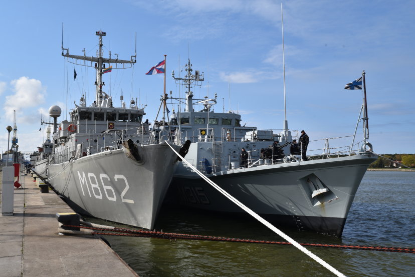 Į Klaipėdą atvyko NATO Nuolatinės parengties priešmininių laivų I-oji grupė
