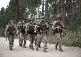 Kariai savanoriai iš Zarasų užtikrintai laimėjo geriausių pėstininkų varžybas - 1