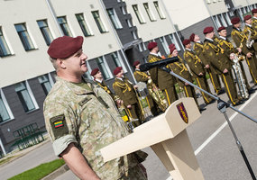 Iškilminga priesaika po Bazinio kario savanorio įgūdžių kurso  - 3