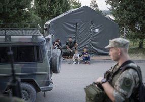 Fotoreportažas iš Lietuvos kariuomenės naktinio patrulio pasienyje prie Ignalinos - 2