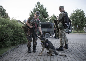 Fotoreportažas iš Lietuvos kariuomenės naktinio patrulio pasienyje prie Ignalinos - 1