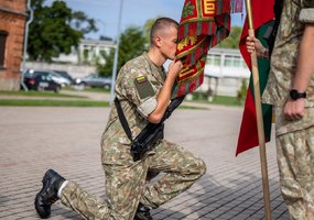Kario priesaiką Lietuvai davė per šimtą būsimųjų karo inžinierių - 1