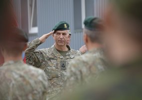 Gen. A. Ramanausko kovinio rengimo centre karinius įgūdžius atnaujino kuopa rezervo karių - 1