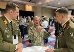 Land Force Commander Brig Gen R. Vaikšnoras attends annual AUSA meeting in Washington  - 1