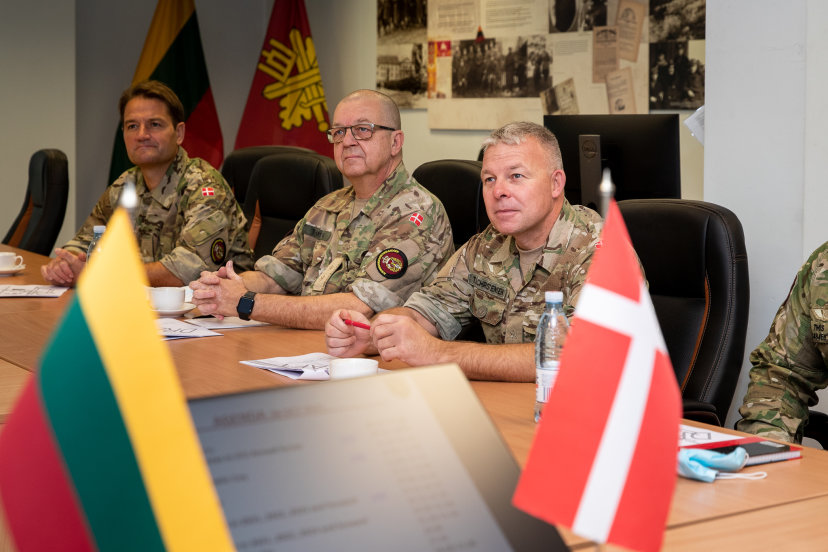 KASP štabe lankėsi Danijos Karalystės Home Guard pajėgų karininkai