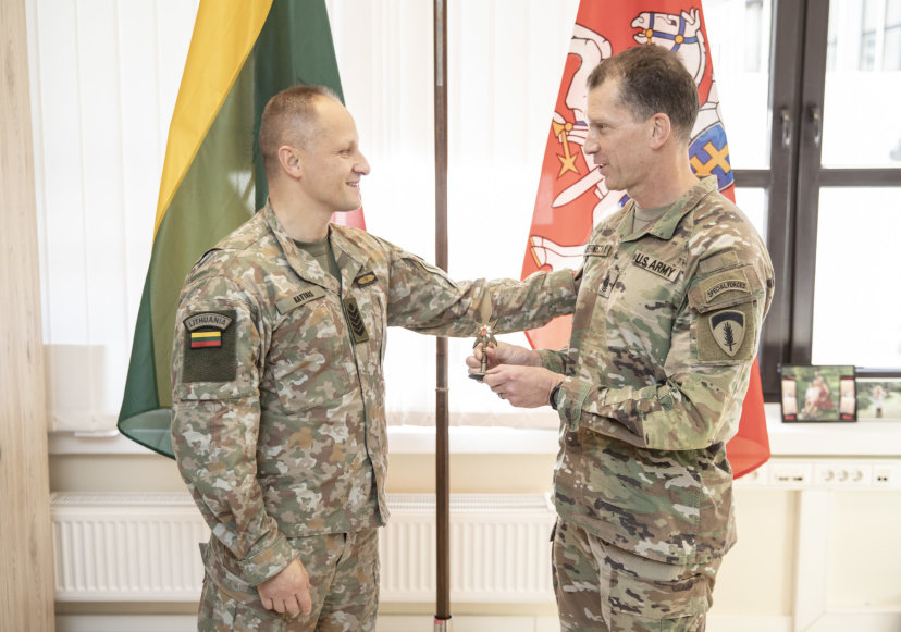USAREUR-AF Command Sergeant Major visited Lithuania