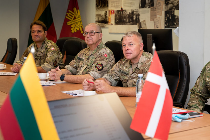 Officers of the Home Guard of the Kingdom of Denmark visited NDVF HQ