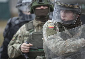 Karių operacijoms pasienyje užtikrinti Druskininkuose įrengta priešakinė operacijų bazė - 5