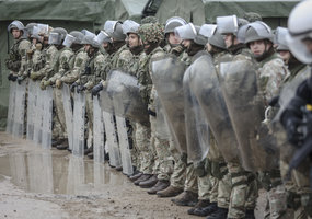 Karių operacijoms pasienyje užtikrinti Druskininkuose įrengta priešakinė operacijų bazė - 6