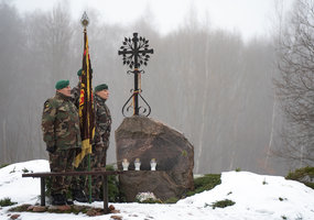 Pagerbti partizanai Jonas Misiūnas - Žalias Velnias ir  Benediktas Trakimas - Genelis - 9